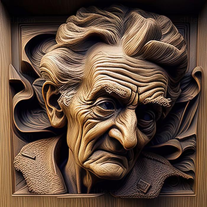 3D model Edith Vonnegut American artist (STL)